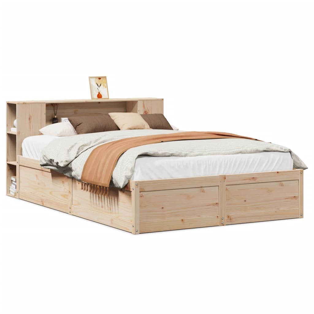 Bedframe zonder matras massief grenenhout 140x200 cm