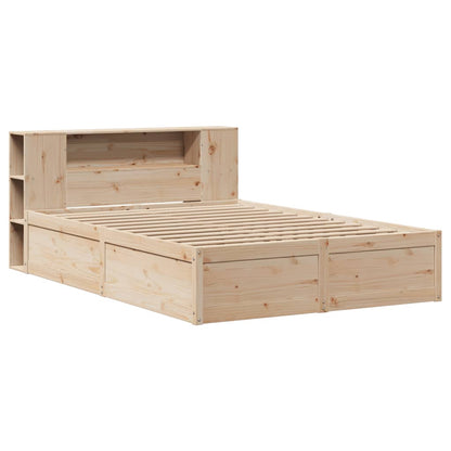 Bedframe zonder matras massief grenenhout 140x190 cm