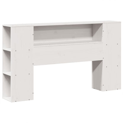 Bedframe zonder matras massief grenenhout wit 140x190 cm