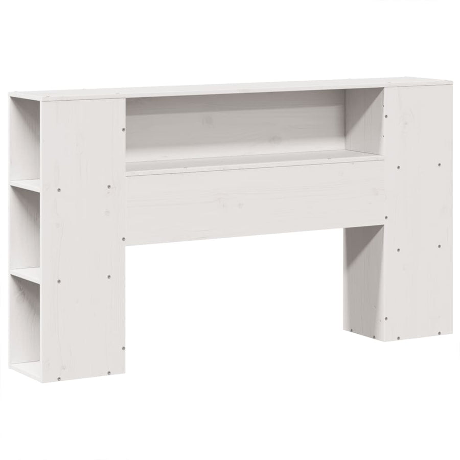 Bedframe zonder matras massief grenenhout wit 140x190 cm