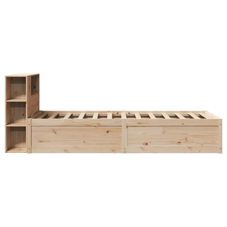 Bedframe zonder matras massief grenenhout 75x190 cm