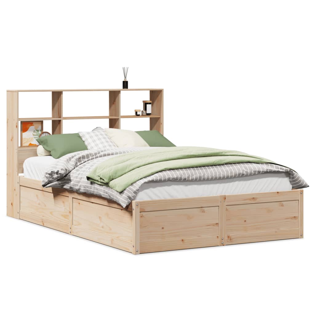 Bedframe zonder matras massief grenenhout 150x200 cm