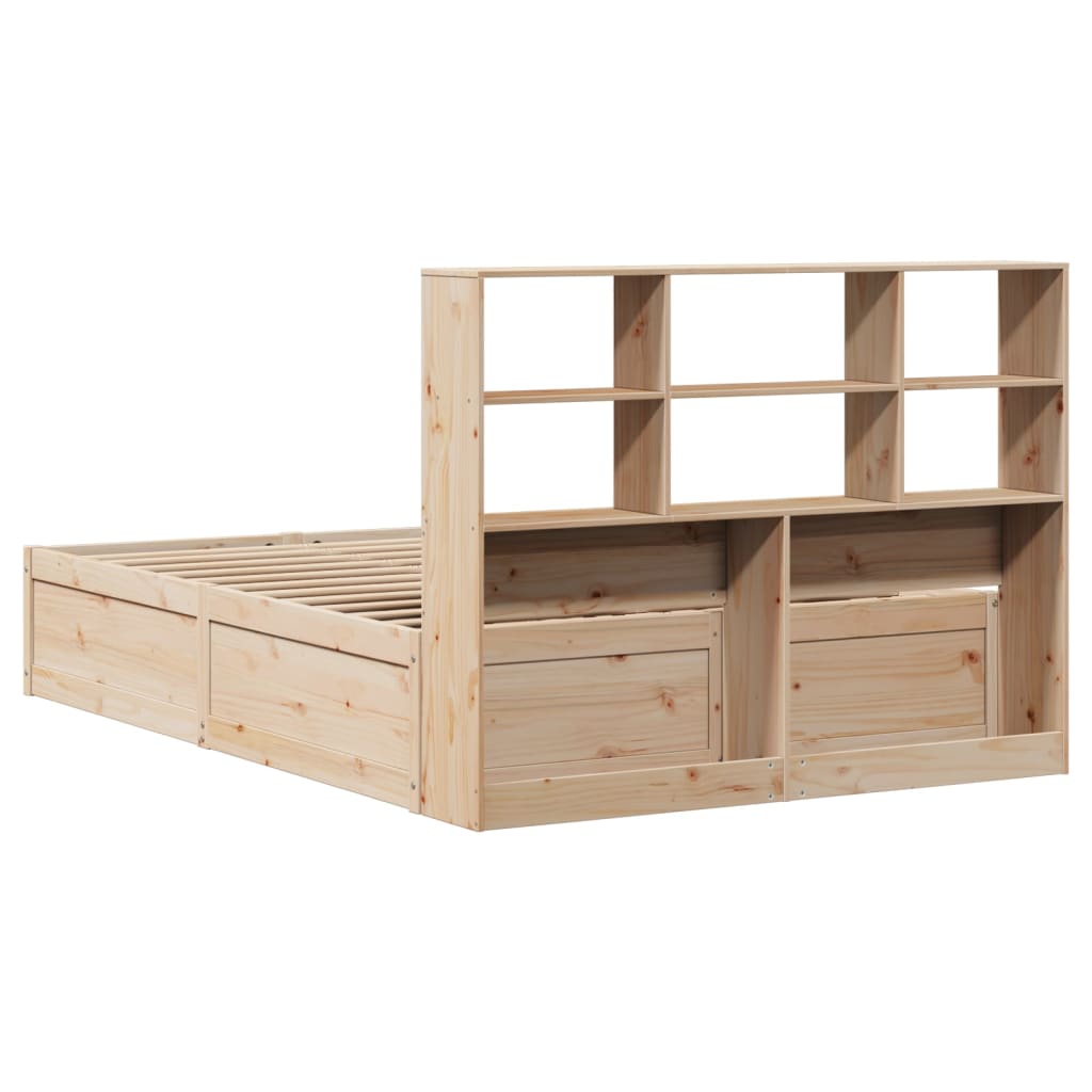 Bedframe zonder matras massief grenenhout 150x200 cm