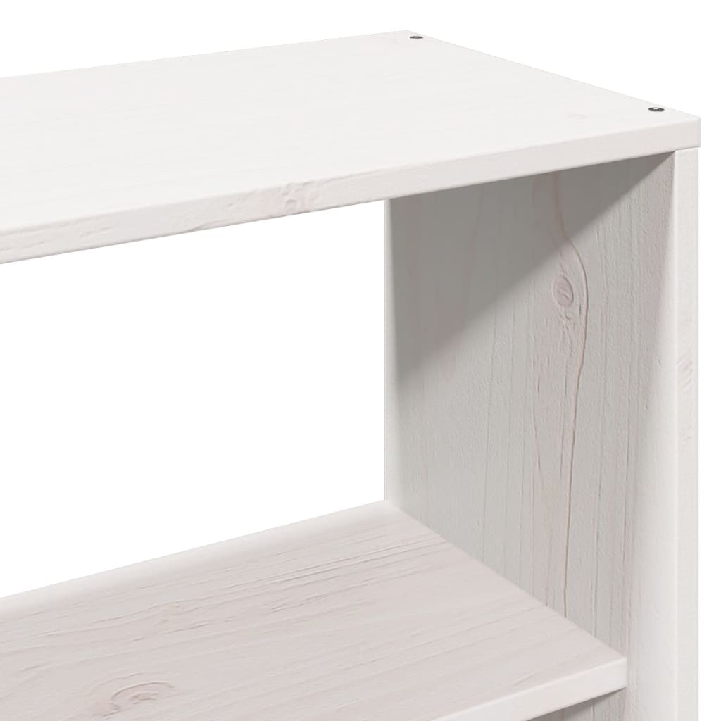 Bedframe zonder matras massief grenenhout wit 140x200 cm