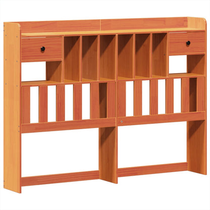 Bedframe zonder matras massief grenenhout wasbruin 160x200 cm