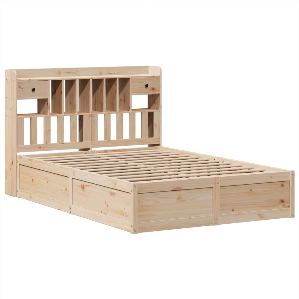 Bedframe zonder matras massief grenenhout 140x200 cm