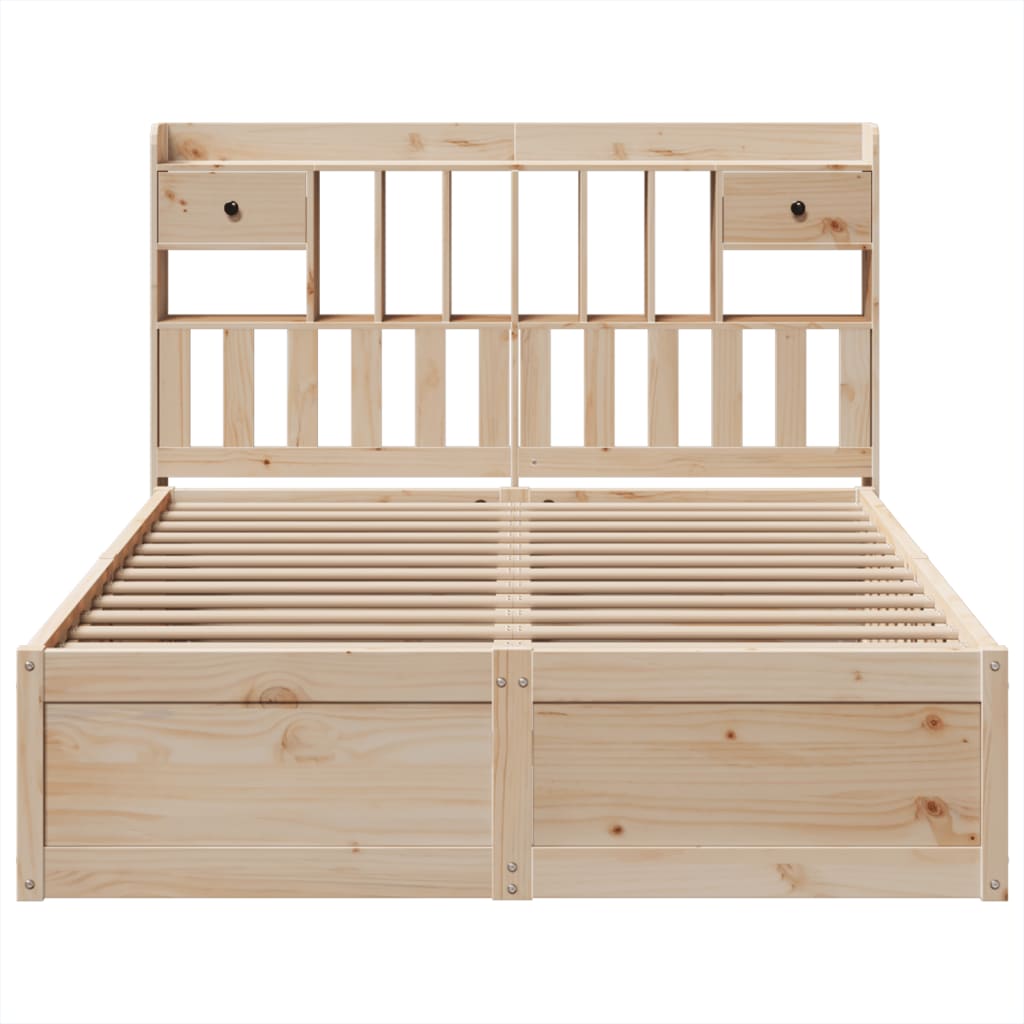 Bedframe zonder matras massief grenenhout 140x200 cm