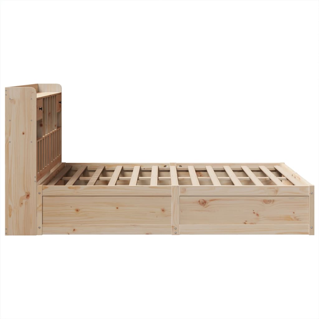 Bedframe zonder matras massief grenenhout 140x200 cm