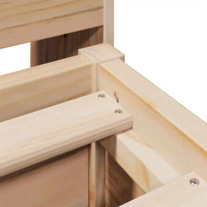 Bedframe zonder matras massief grenenhout 140x200 cm