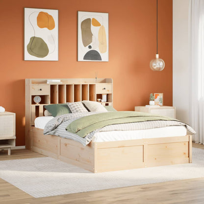 Bedframe zonder matras massief grenenhout 140x200 cm