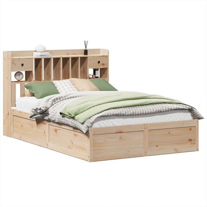 Bedframe zonder matras massief grenenhout 140x190 cm