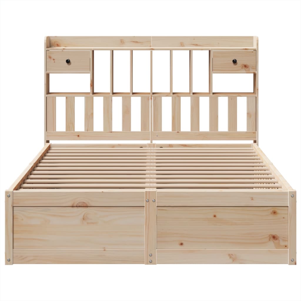 Bedframe zonder matras massief grenenhout 140x190 cm
