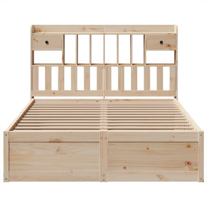 Bedframe zonder matras massief grenenhout 140x190 cm