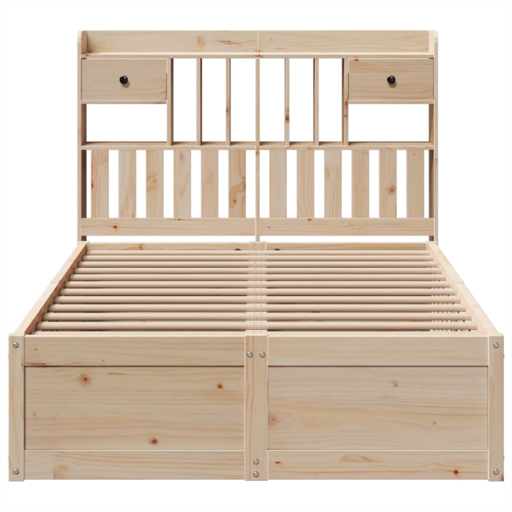 Bedframe zonder matras massief grenenhout 135x190 cm