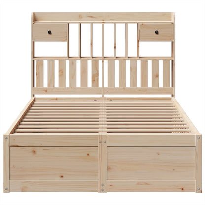 Bedframe zonder matras massief grenenhout 135x190 cm