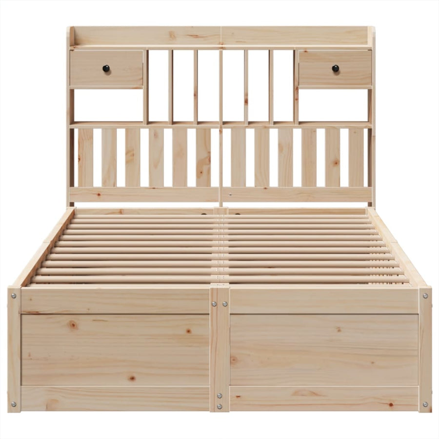 Bedframe zonder matras massief grenenhout 135x190 cm