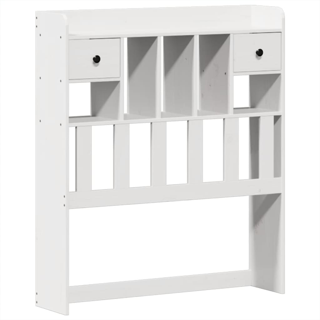 Bedframe zonder matras massief grenenhout wit 90x190 cm