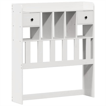 Bedframe zonder matras massief grenenhout wit 90x190 cm