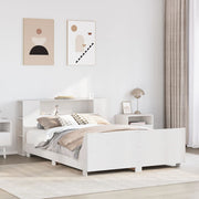 Bedframe massief grenenhout wit 140x200 cm