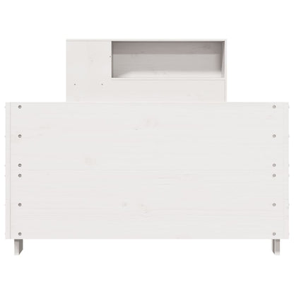 Bedframe zonder matras massief grenenhout wit 140x200 cm