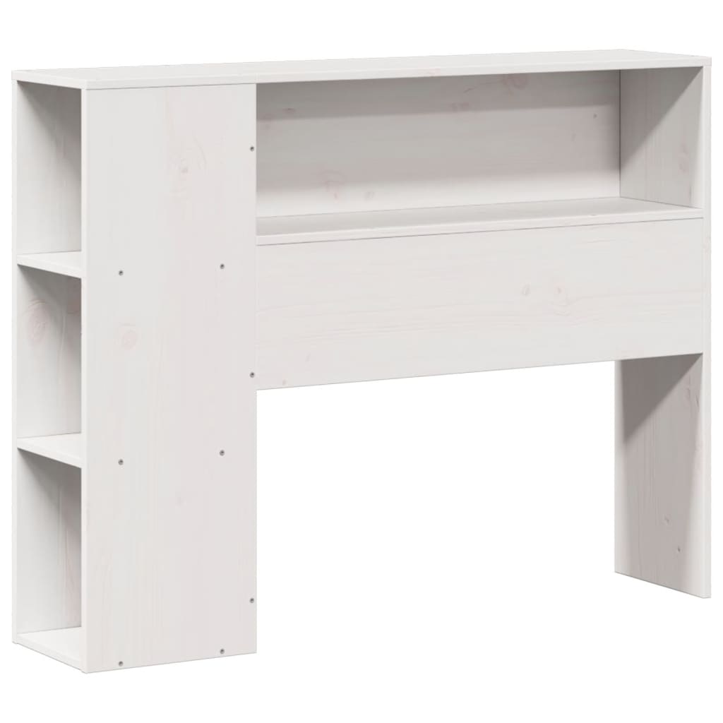 Bedframe zonder matras massief grenenhout wit 75x190 cm