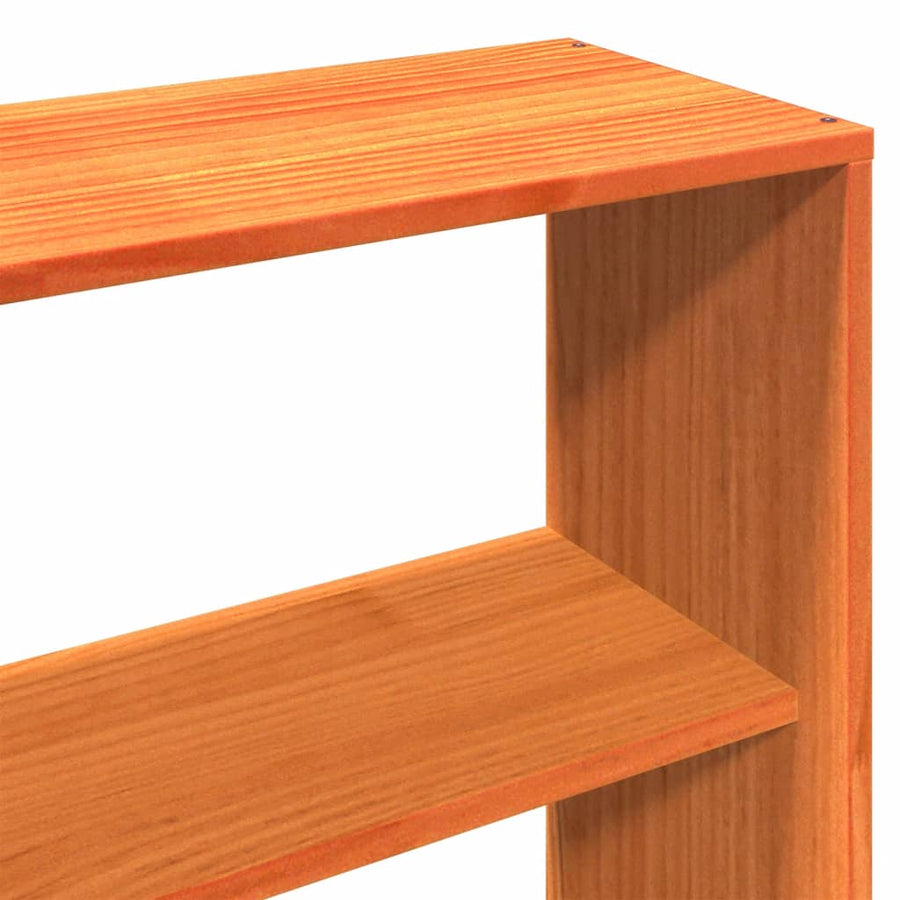 Bedframe zonder matras massief grenenhout wasbruin 200x200 cm