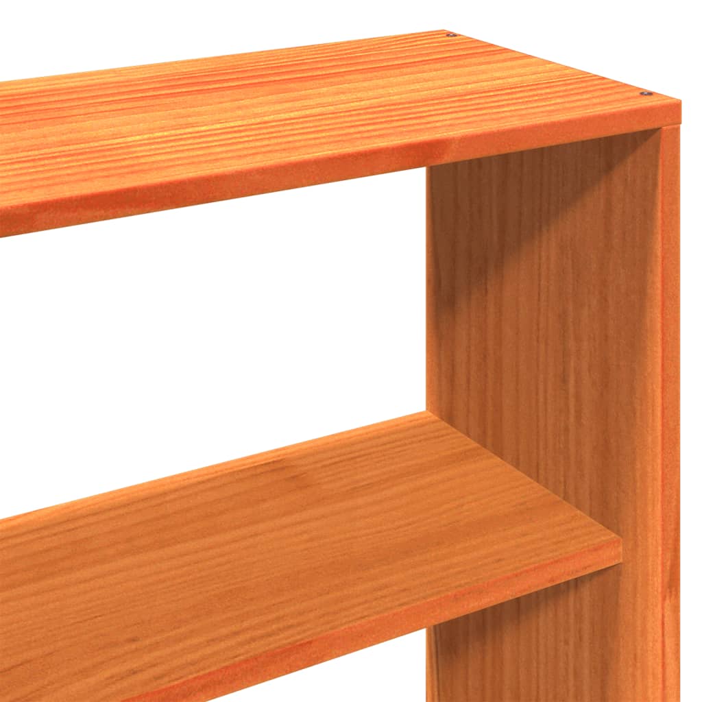 Bedframe zonder matras massief grenenhout wasbruin 180x200 cm