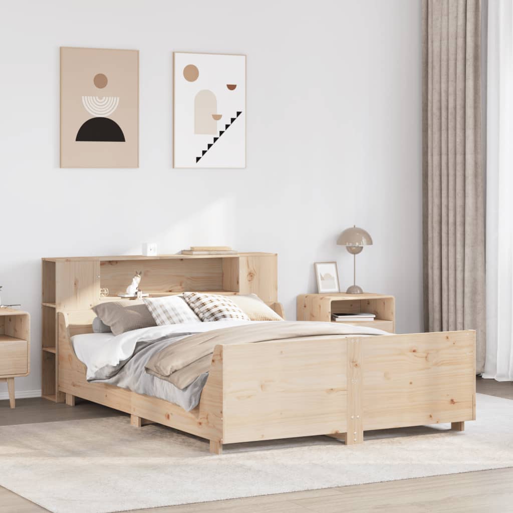 Bedframe zonder matras massief grenenhout 160x200 cm