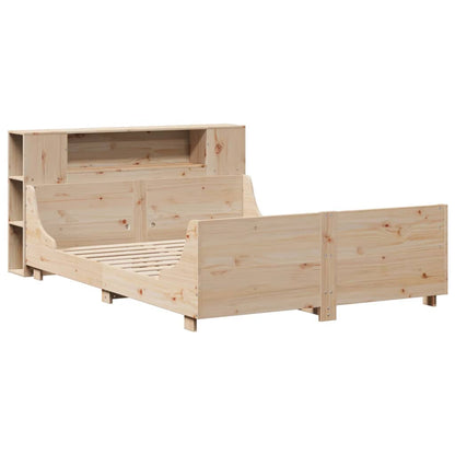 Bedframe zonder matras massief grenenhout 135x190 cm