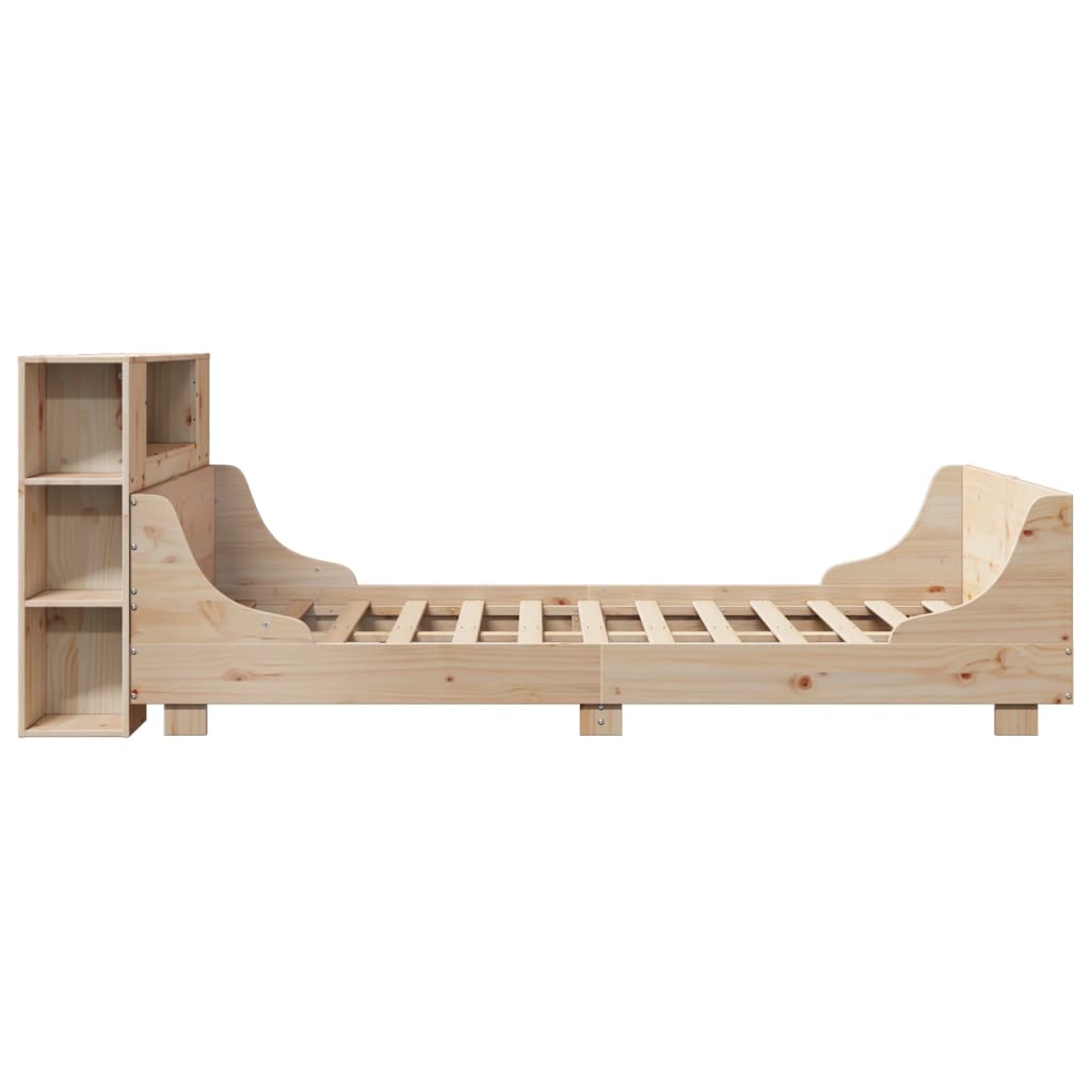 Bedframe zonder matras massief grenenhout 135x190 cm
