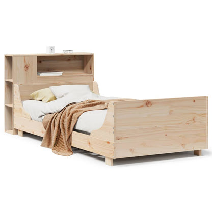 Bedframe zonder matras massief grenenhout 75x190 cm