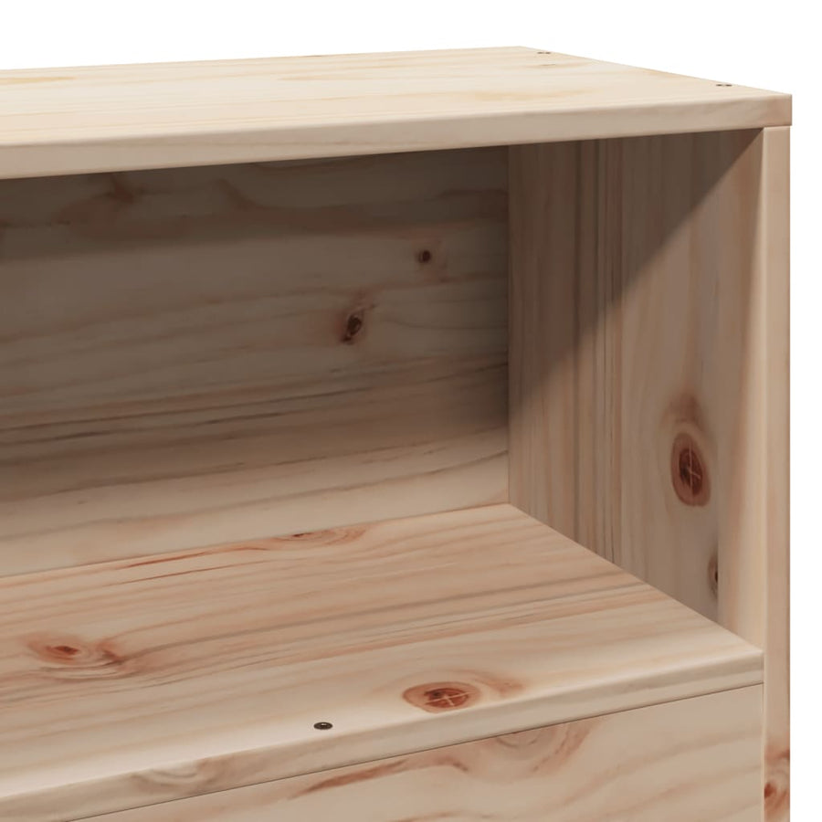 Bedframe zonder matras massief grenenhout 75x190 cm