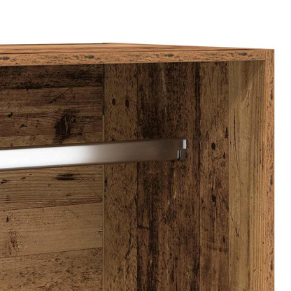 Kledingkast 100x50x200 cm bewerkt hout oud hout