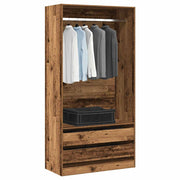 Wardrobe 100x50x200 cm treated old wood