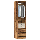 Wardrobe 50x50x200 cm processed wood reclaimed wood