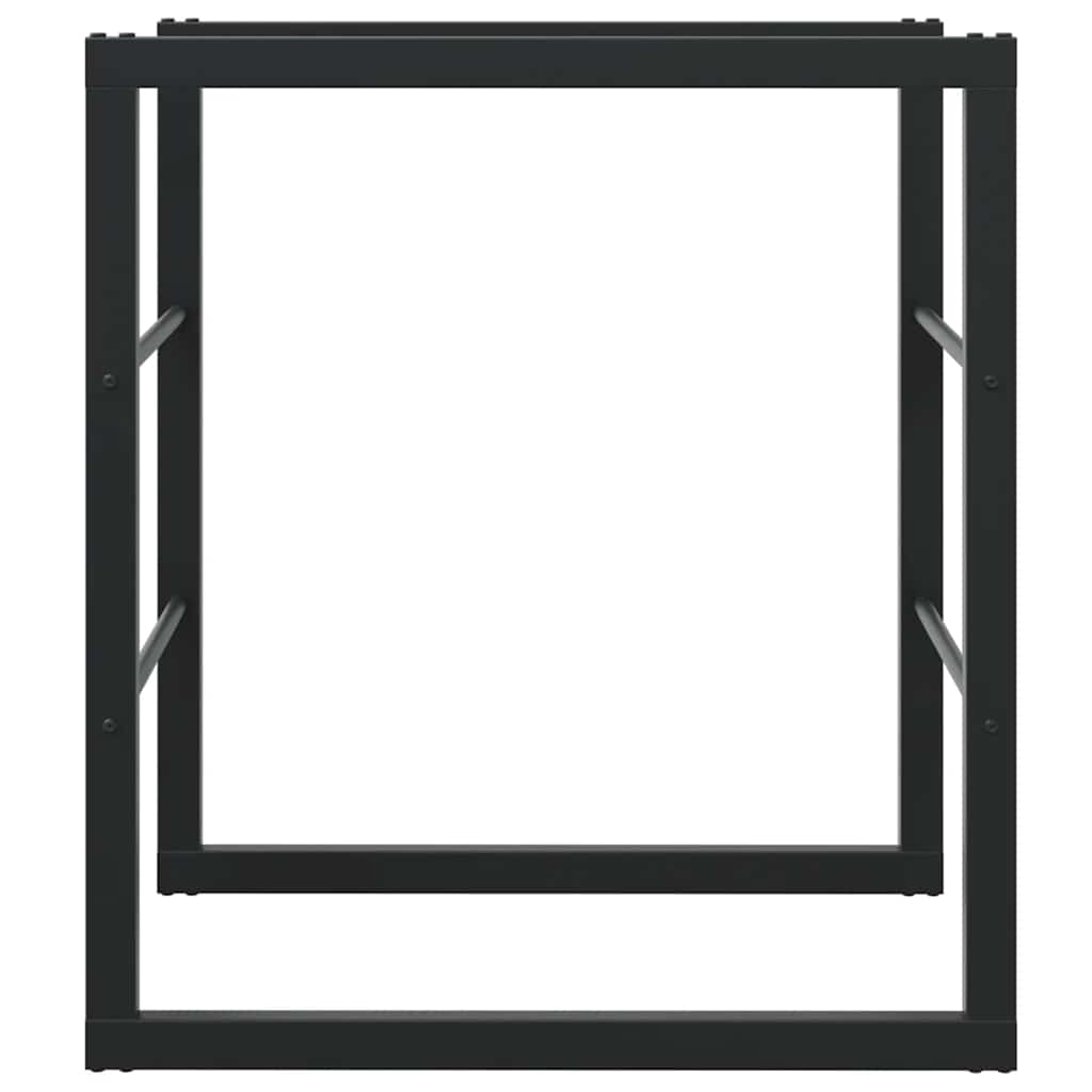 Haardhoutrek 55x30x61 cm staal zwart