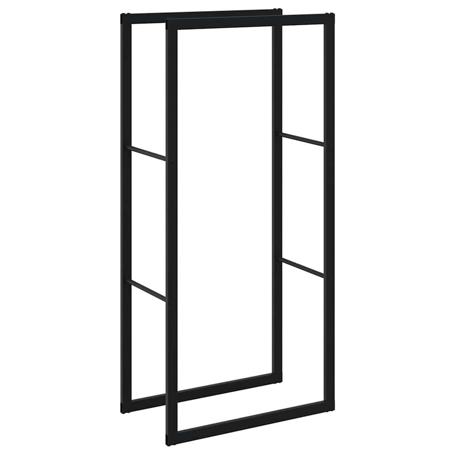 Haardhoutrek 55x30x116 cm staal zwart