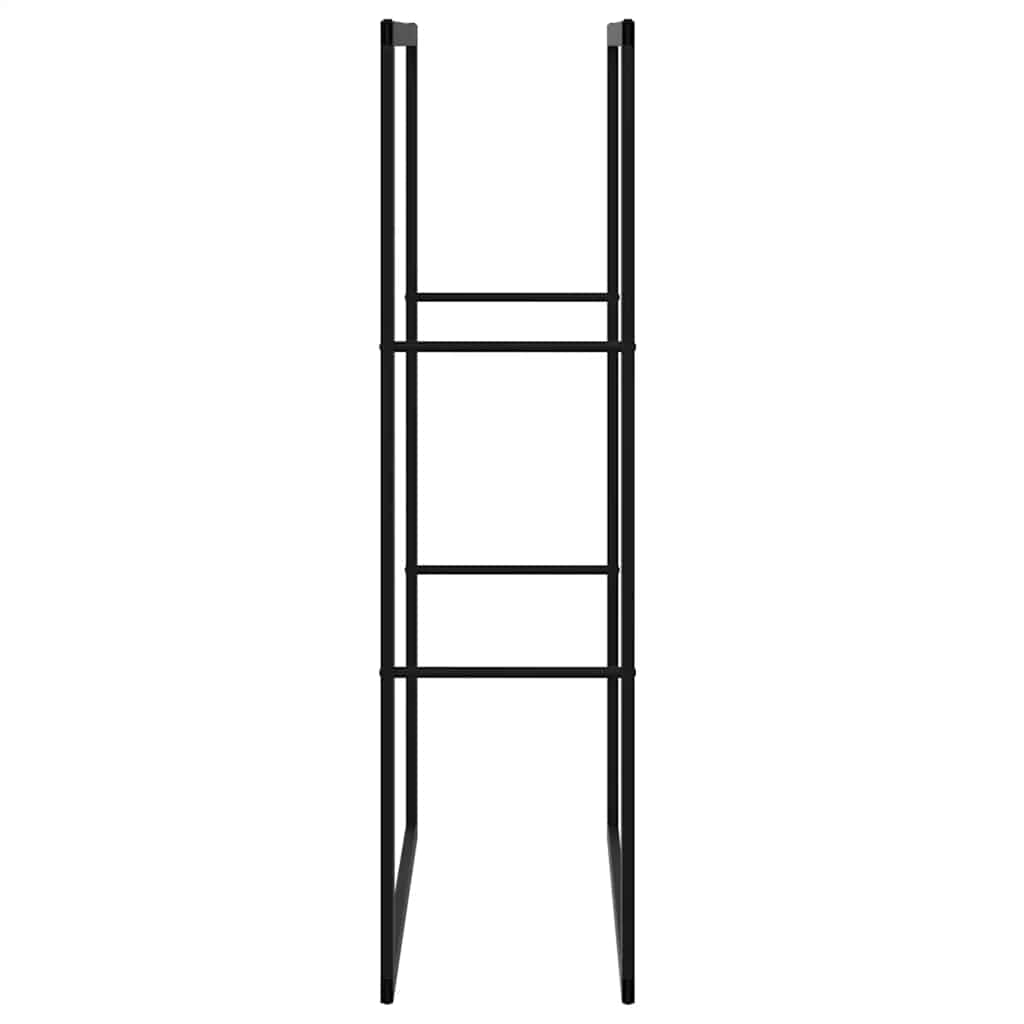 Haardhoutrek 55x30x116 cm staal zwart