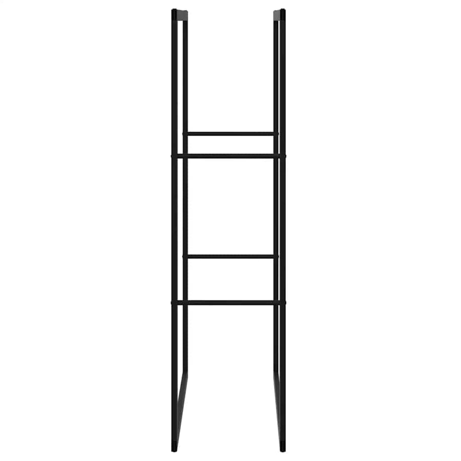 Haardhoutrek 55x30x116 cm staal zwart