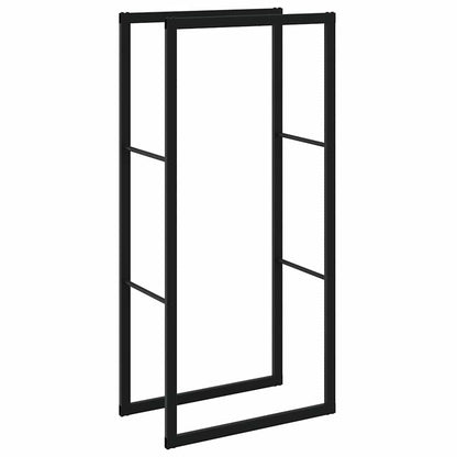 Haardhoutrek 55x30x116 cm staal zwart