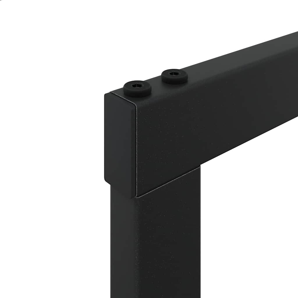Haardhoutrek 55x30x116 cm staal zwart
