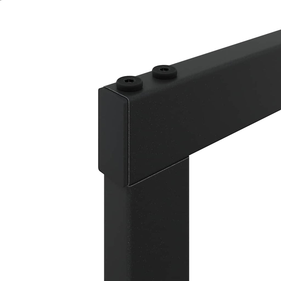 Haardhoutrek 55x30x116 cm staal zwart