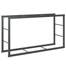 Haardhoutrek 110x30x61 cm staal zwart
