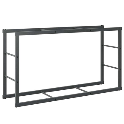 Haardhoutrek 110x30x61 cm staal zwart