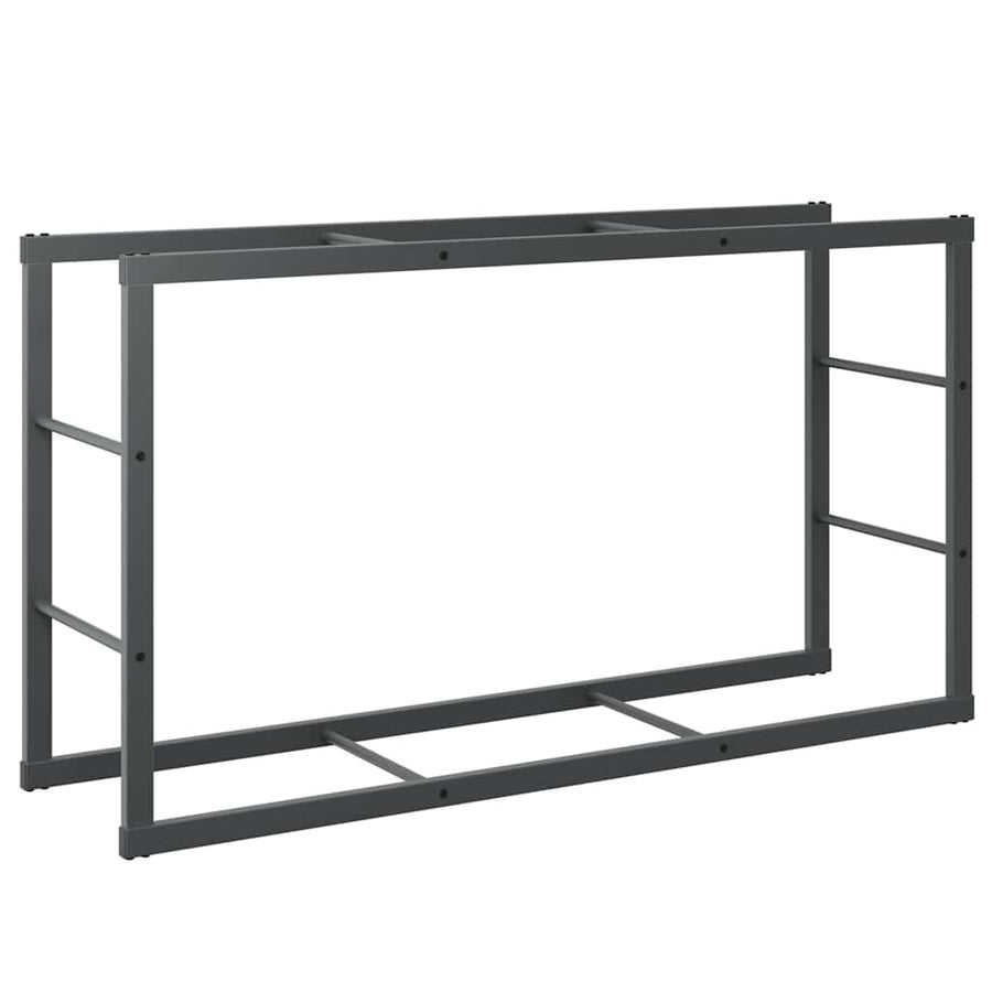 Haardhoutrek 110x30x61 cm staal zwart