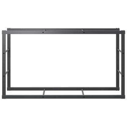 Haardhoutrek 110x30x61 cm staal zwart