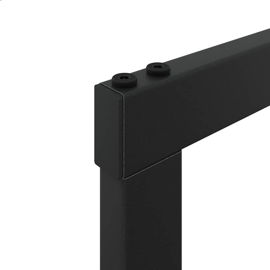 Haardhoutrek 110x30x61 cm staal zwart