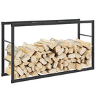 Firewood Rack 110x30x61 cm Steel Black
