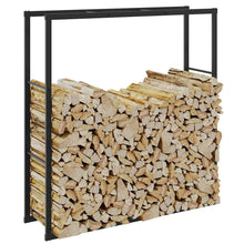 Haardhoutrek 110x30x116 cm staal zwart