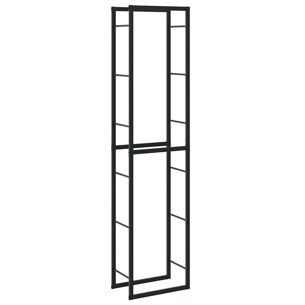 Haardhoutrek 50x30x209 cm staal zwart